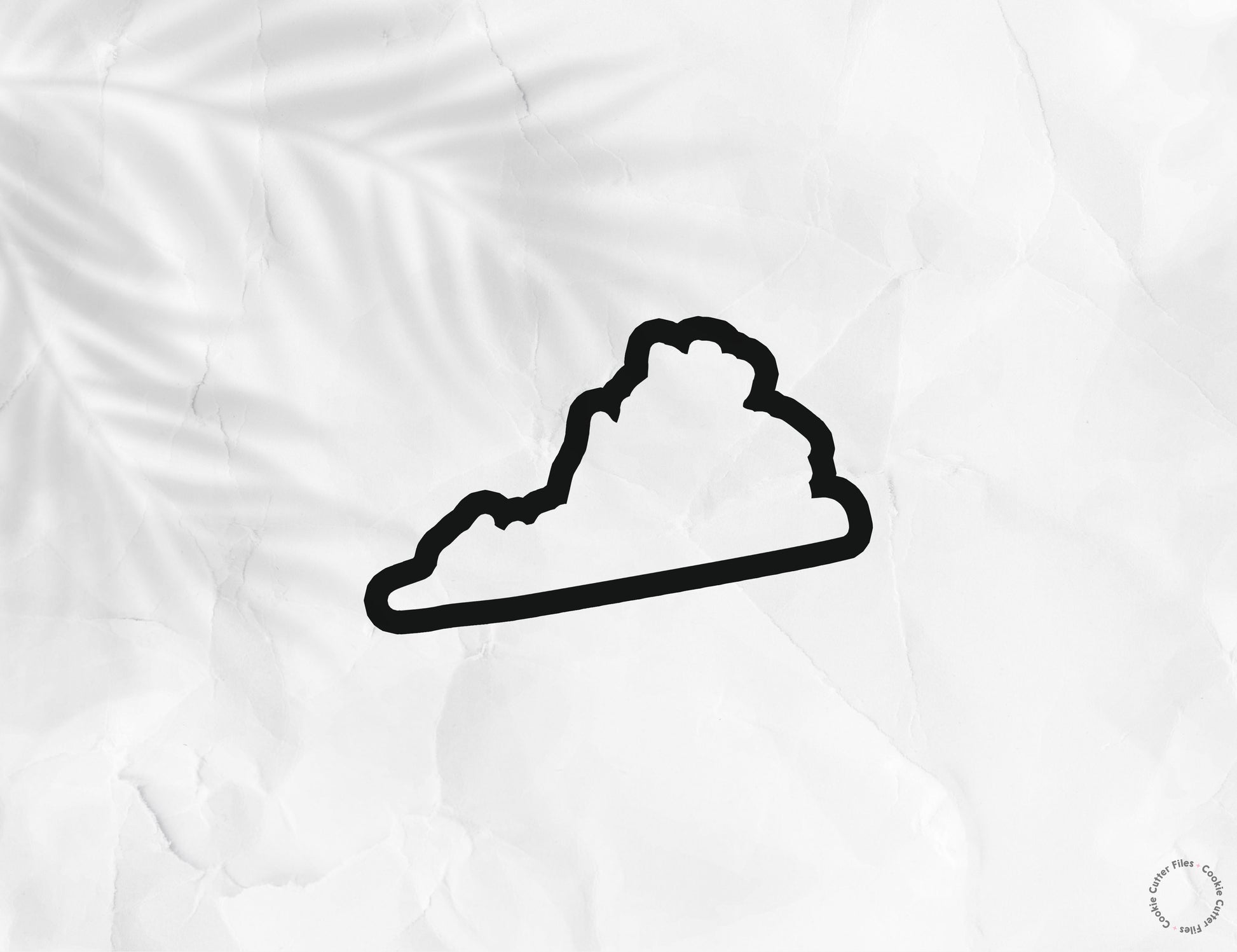 Virginia State Basic Cookie Cutter STL Files Cookie Cutter Files