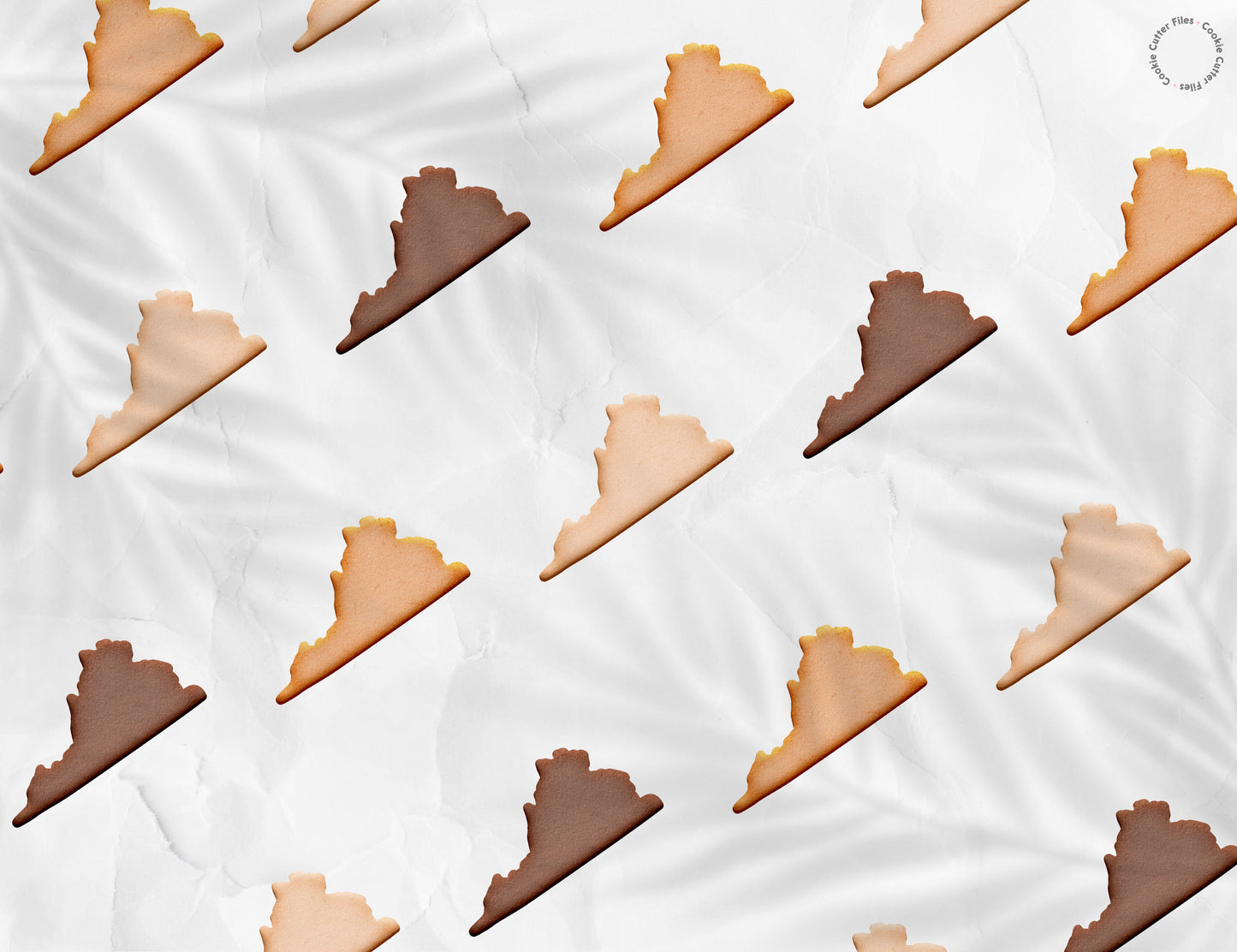 Virginia State Basic Cookie Cutter STL Files Cookie Cutter Files