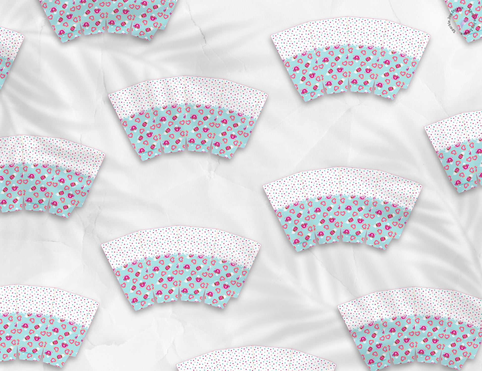 Valentine Coffee Donuts Popcorn Box Paper Craft Printable Paper Crafts