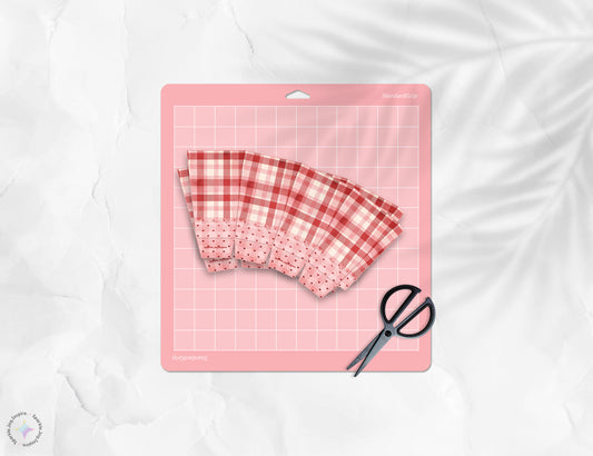 Valentine Flannel Popcorn Box Paper Craft Printable Paper Crafts
