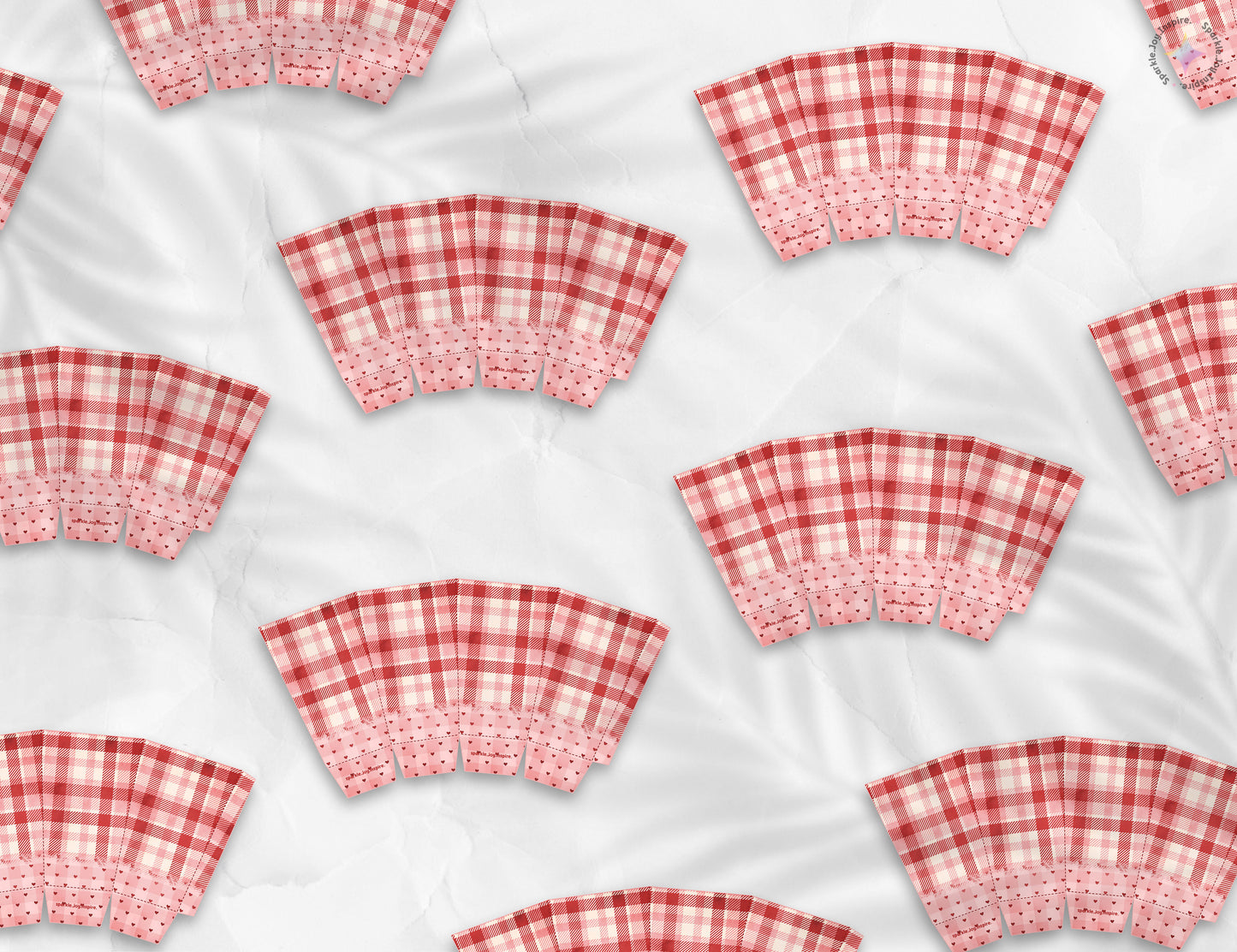 Valentine Flannel Popcorn Box Paper Craft Printable Paper Crafts