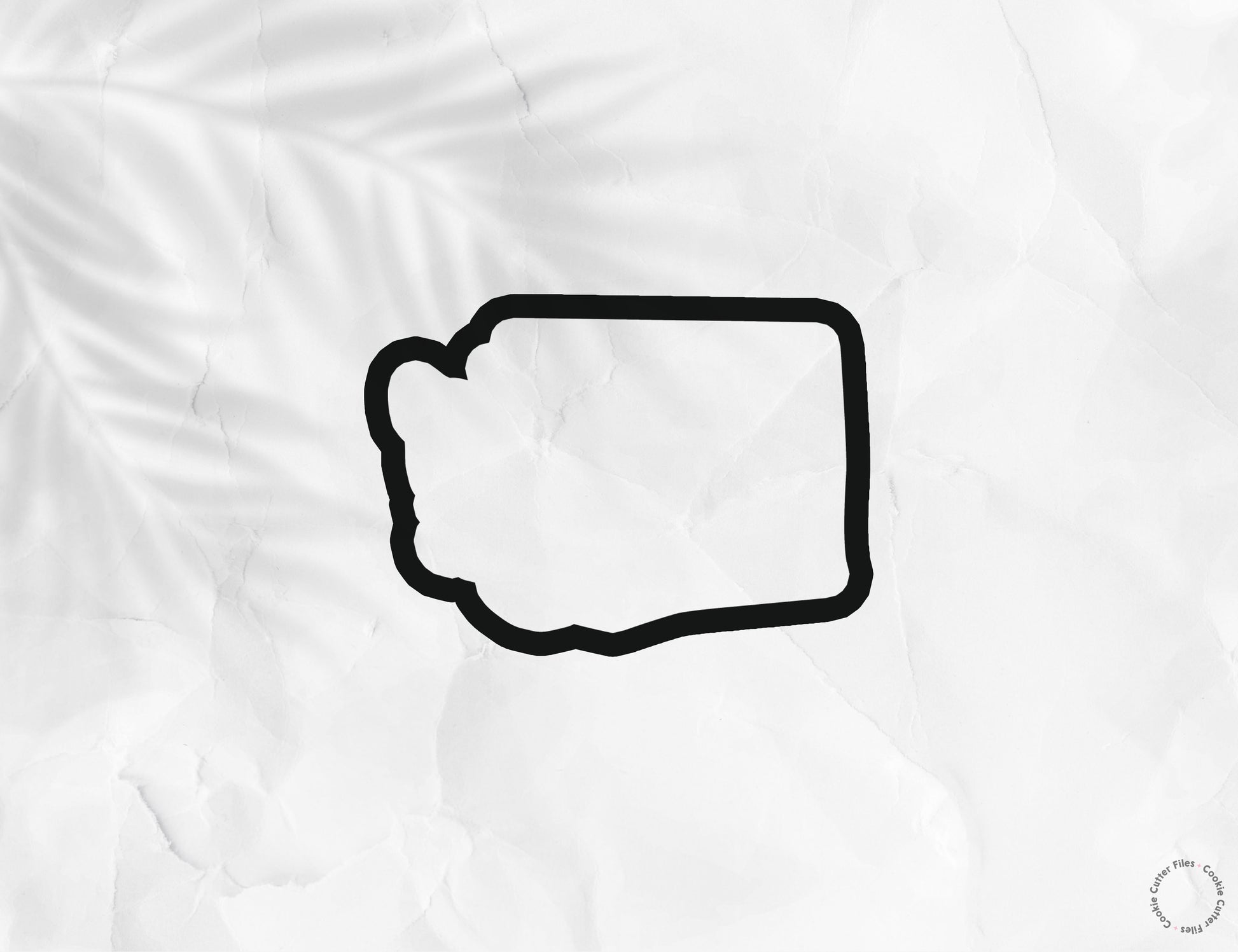 Washington State Basic Cookie Cutter STL Files Cookie Cutter Files