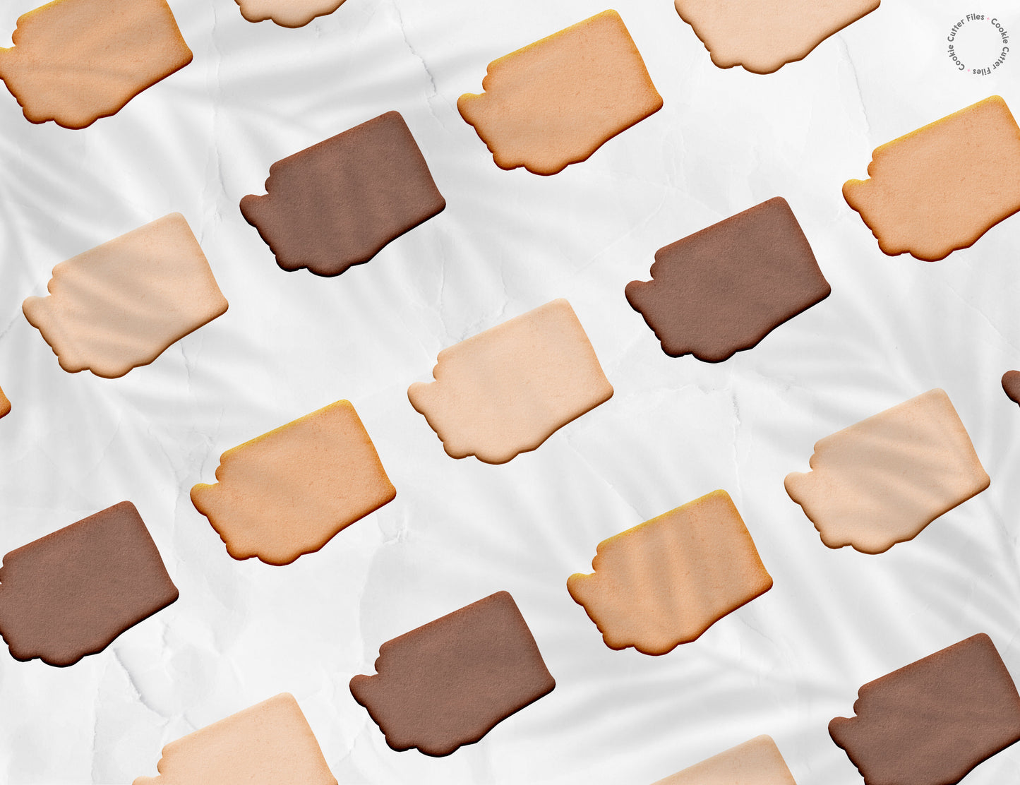 Washington State Basic Cookie Cutter STL Files Cookie Cutter Files