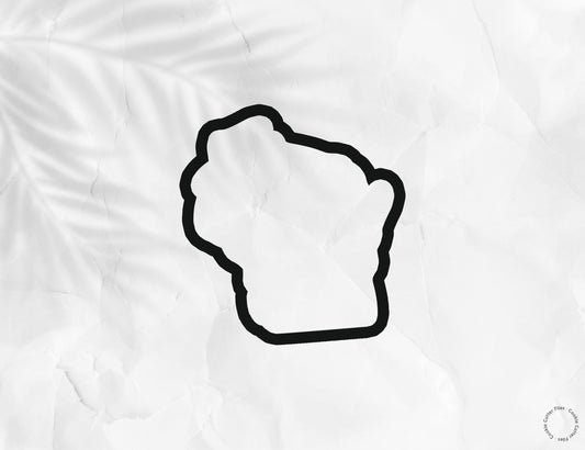 Wisconsin State Basic Cookie Cutter STL Files Cookie Cutter Files