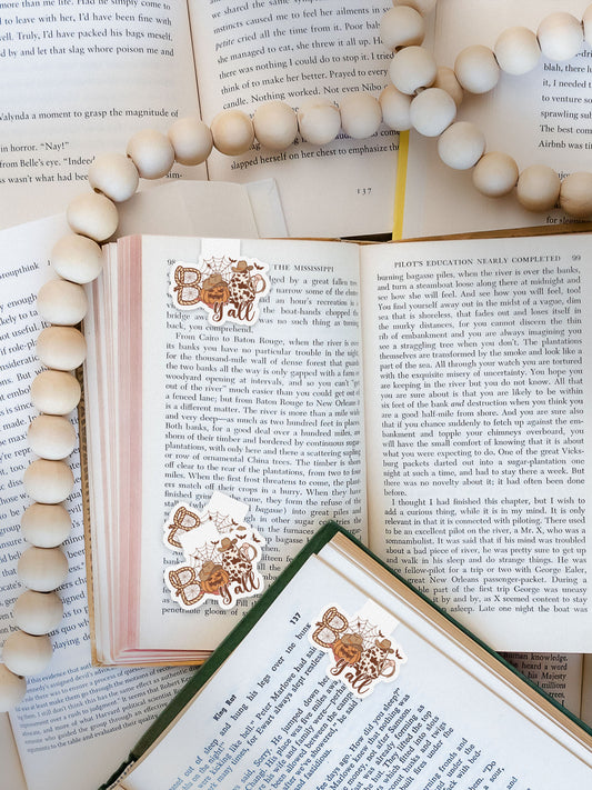 Boo Yall Howdy Western Halloween Magnetic Bookmark