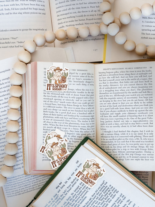 It's Spooky Season Yall Howdy Western Halloween Magnetic Bookmark