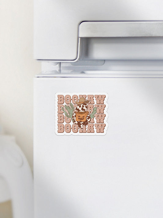 Boohaw Stacked Howdy Western Halloween Magnet