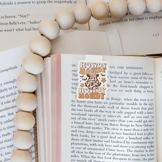 Howdy Stacked Howdy Western Halloween Magnetic Bookmark