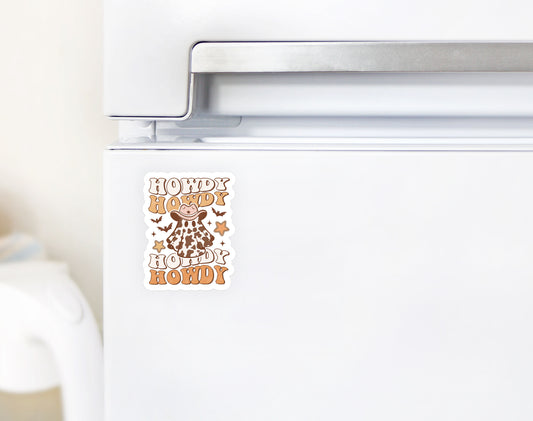 Howdy Stacked Howdy Western Halloween Magnet