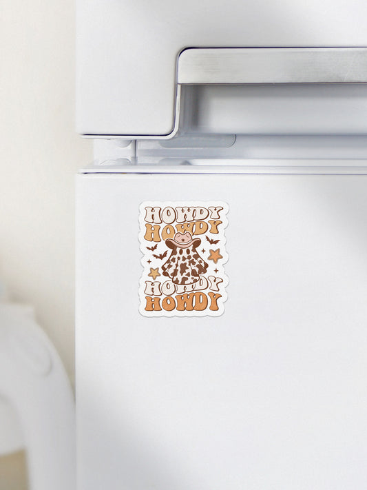 Howdy Stacked Howdy Western Halloween Magnet