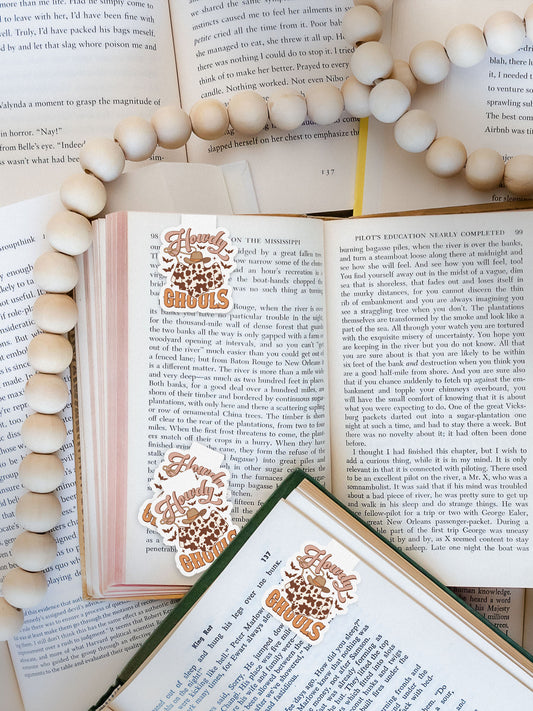 Howdy Ghouls Howdy Western Halloween Magnetic Bookmark