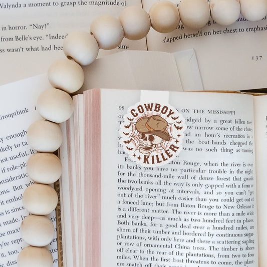 Cowboy Killer Howdy Western Halloween Magnetic Bookmark