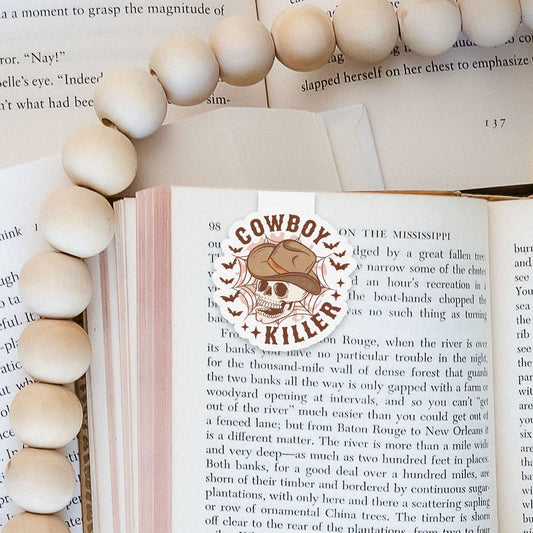 Cowboy Killer Howdy Western Halloween Magnetic Bookmark