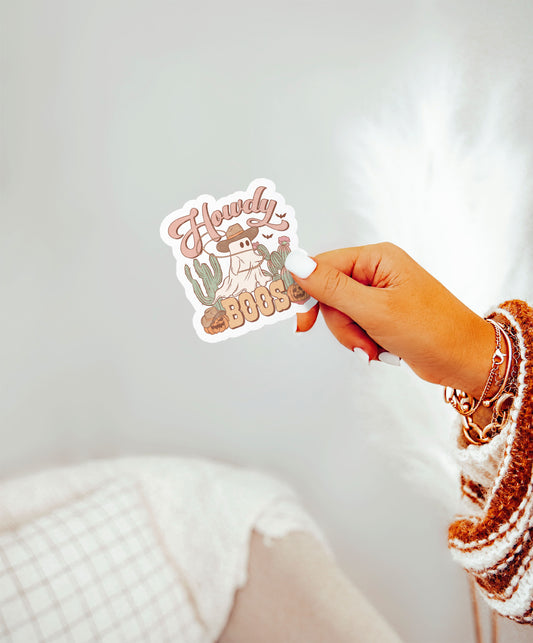 Howdy Boos Howdy Western Halloween Sticker