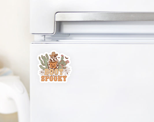 Boot Scootin Spooky Howdy Western Halloween Magnet