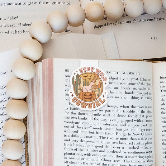 Stay Wild Cowgirl Howdy Western Halloween Magnetic Bookmark