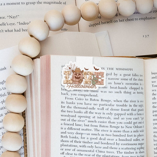 Love Halloween Howdy Western Halloween Magnetic Bookmark