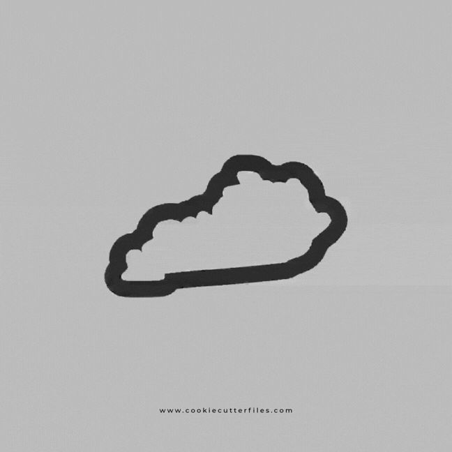Kentucky State Basic Cookie Cutter STL Files Cookie Cutter Files