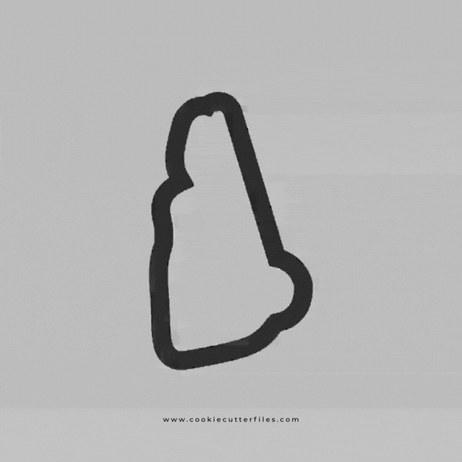 New Hampshire State Basic Cookie Cutter STL Files Cookie Cutter Files