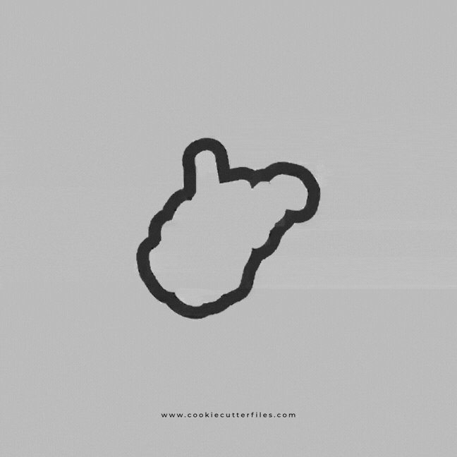 West Virginia State Basic Cookie Cutter STL Files Cookie Cutter Files
