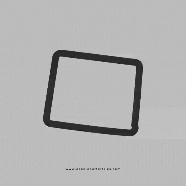 Wyoming State Basic Cookie Cutter STL Files Cookie Cutter Files